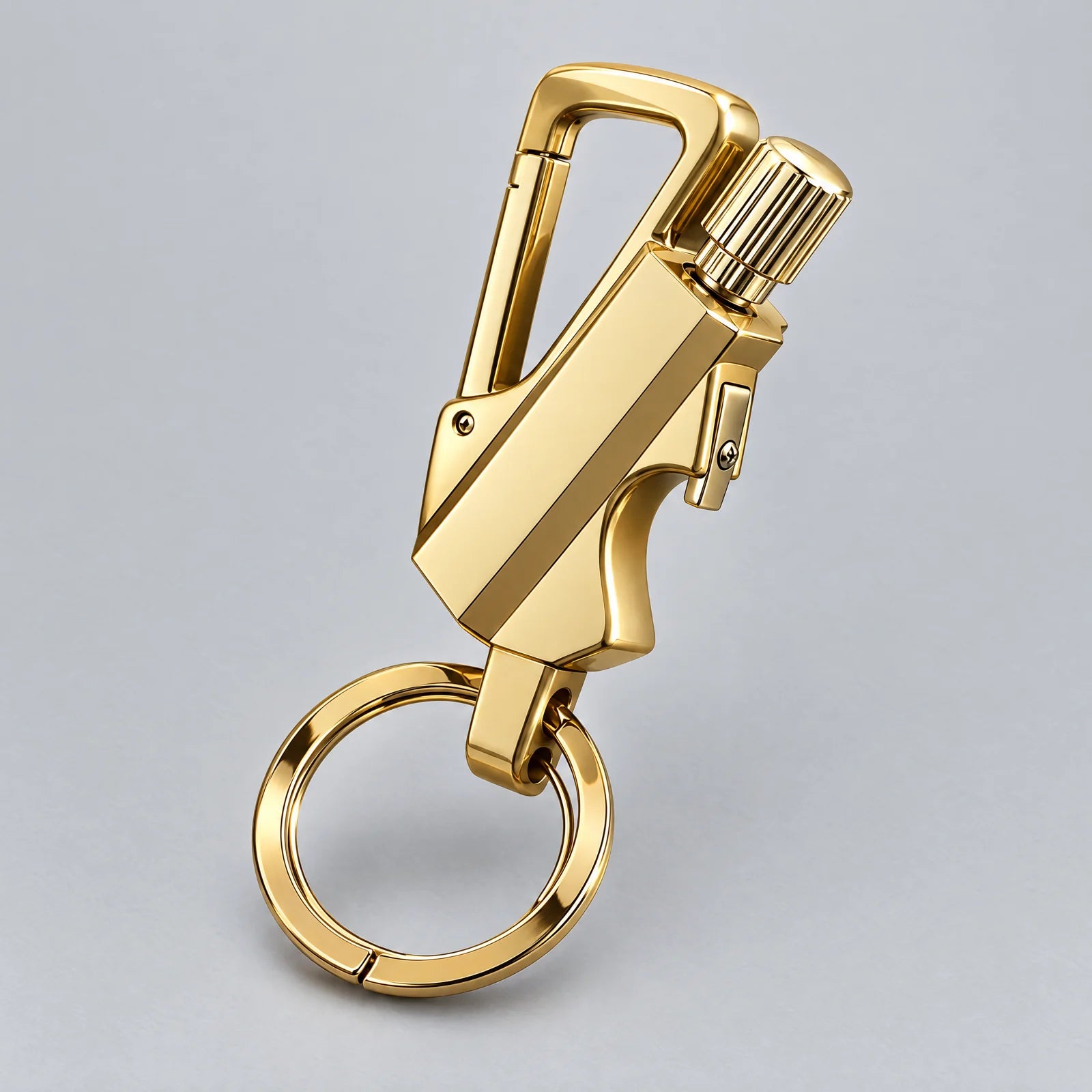 Gold Roveforge Strike refillable match keychain